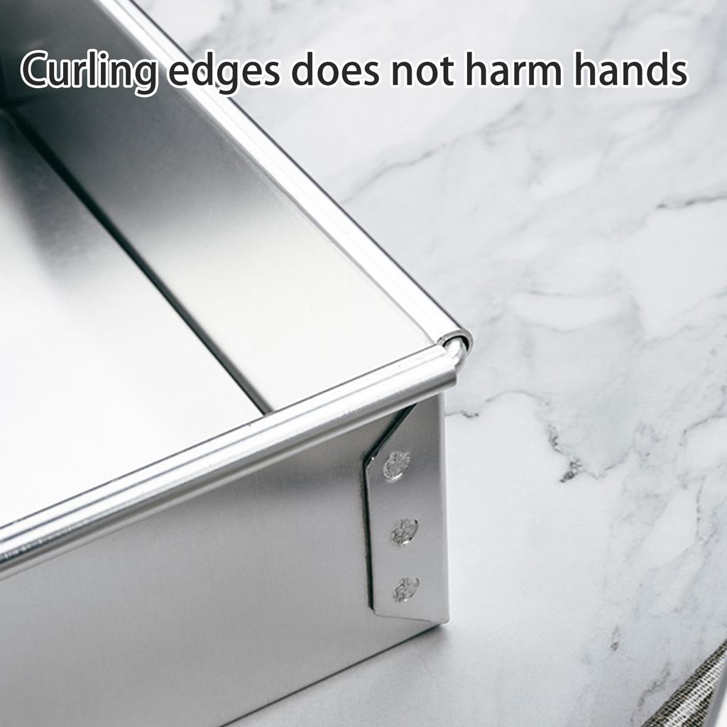 Высококачественное квадратное кольцо для торта из алюминиевого сплава со съемным дном. Прочное кольцо для выпечки мусса и пирожных.