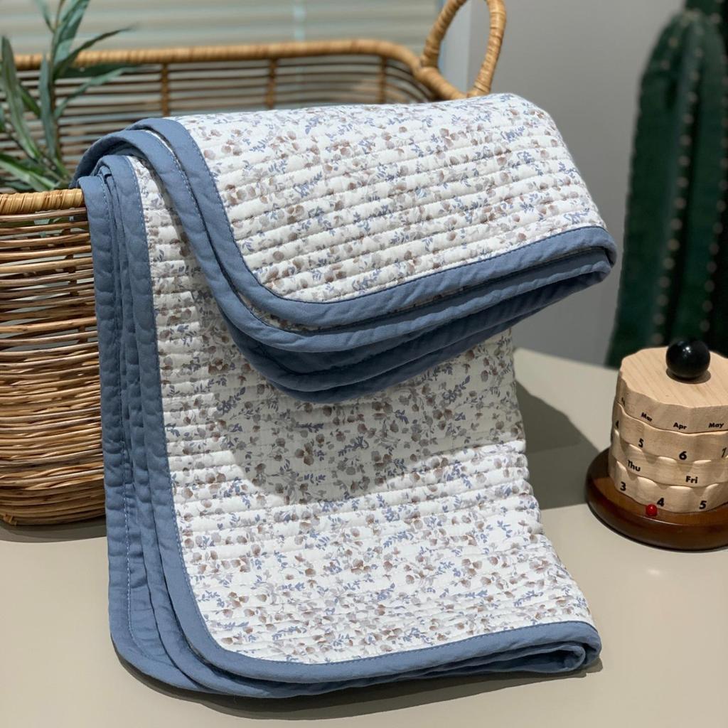 Стеганое покрывало с подходящими наволочками из чистого хлопка (Набор из 2), Уплотненный, 48x74см, Подходит для всех сезонов.