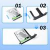 Улучшенный кронштейн для 2,5-дюймового жесткого диска HDD SSD с винтами для 2 игровых приставок PS2 SCPH-30000 и SCPH-50000 Fat