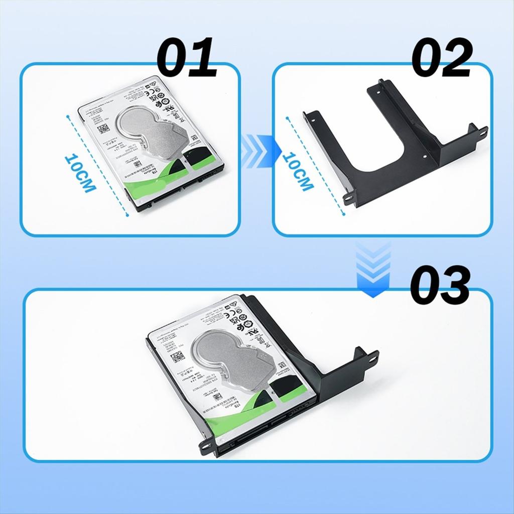 Улучшенный кронштейн для 2,5-дюймового жесткого диска HDD SSD с винтами для 2 игровых приставок PS2 SCPH-30000 и SCPH-50000 Fat