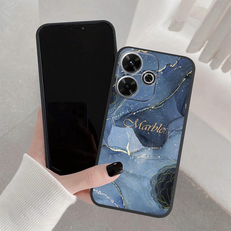 Мраморный узорчатый мягкий силиконовый чехол для Samsung A55 A35 M35 S24 Ultra Xiaomi Redmi Note 13 Poco C65 iPhone 15 камера противоударный защитный бампер чехол