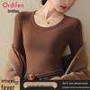 Odifen Women's Thermal Round Neck Long Sleeve Top