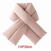 Down Cotton Cross Ring Scarves Windproof Down Cotton Scarf New Thermal Shawl  Women Men