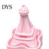 Anxiety Relief Gadgets Iron Tower Shape Clicker, Stress Desktop Ornament, 3D Macaron Colored Ornaments Printed Portable Fidget Toy, for Office