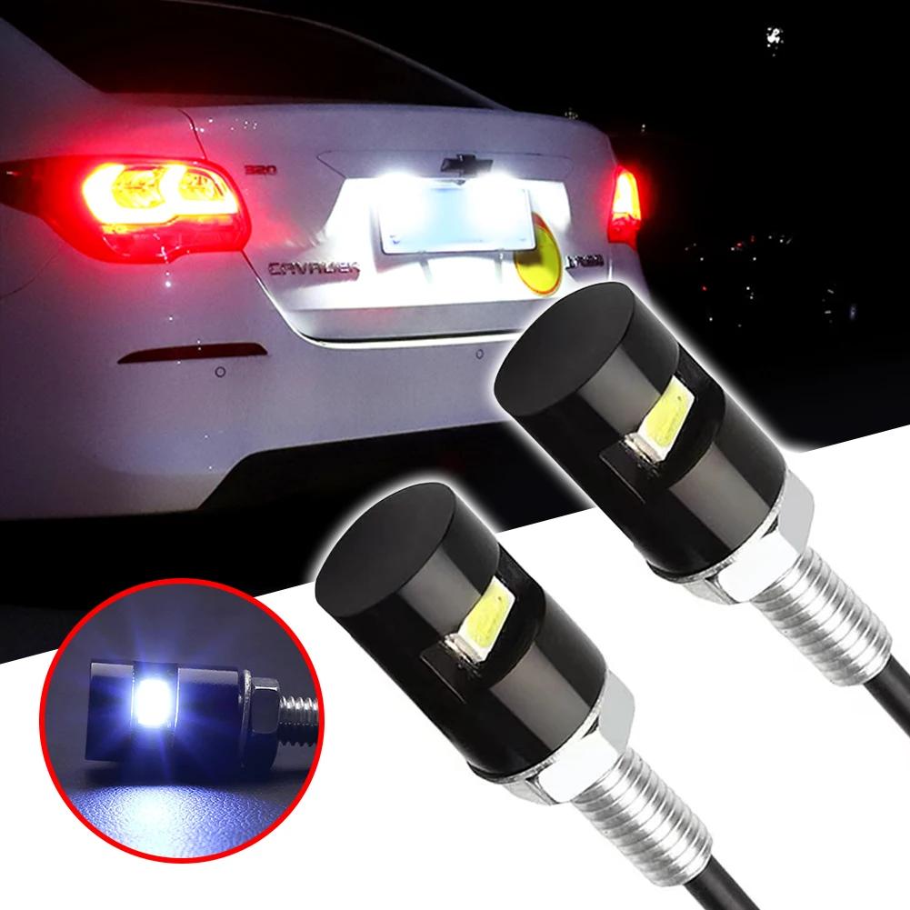 2 шт. 12 В 5630 SMD светодиодные лампы для автомобильных мотоциклов, номерных знаков, лампы для задних фонарей, болты, лампы, источник света