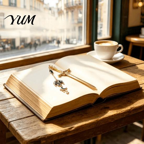 Декоративные книжные аксессуары для домашней библиотеки, Закладка «Луна и Дракон», Металлические креативные нескользящие устойчивые скрепки-маркеры для страниц, Художественно выгравированные