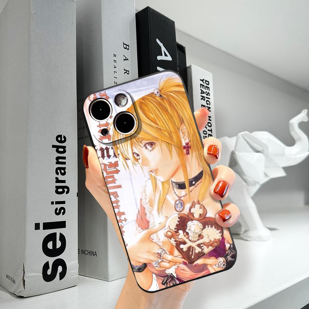 Чехол для телефона Clmj Death Note Миса ДЛЯ IPhone 15promax 14 11 12 Pro 15 16 Plus 13 Pro MAX XR XS Черные Мягкие Чехлы