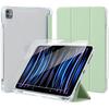 Case + Tempered Glass - iPad Pro - 11 Inches - Scratch Protection - Pencil Holder - Green