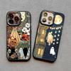 Модный креативный чехол для телефона с изображением призрака для iphone 16 15 14 11 13 12 Pro MAX задняя крышка X XS XR max 7 8 Plus Чехлы матовый корпус