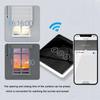 Умный Wi-Fi выключатель для штор Tuya, дуговое стекло, сенсорный экран, панель управления шторами, совместим с Alexa Assistant