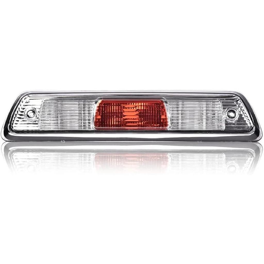 PIT66 3Rd Brake Light Compatible With 2004-2008 Ford F150 High Mount Center Rear Roof Third Cargo Light Parking Light Halogen Clear/Red Lens Tercera