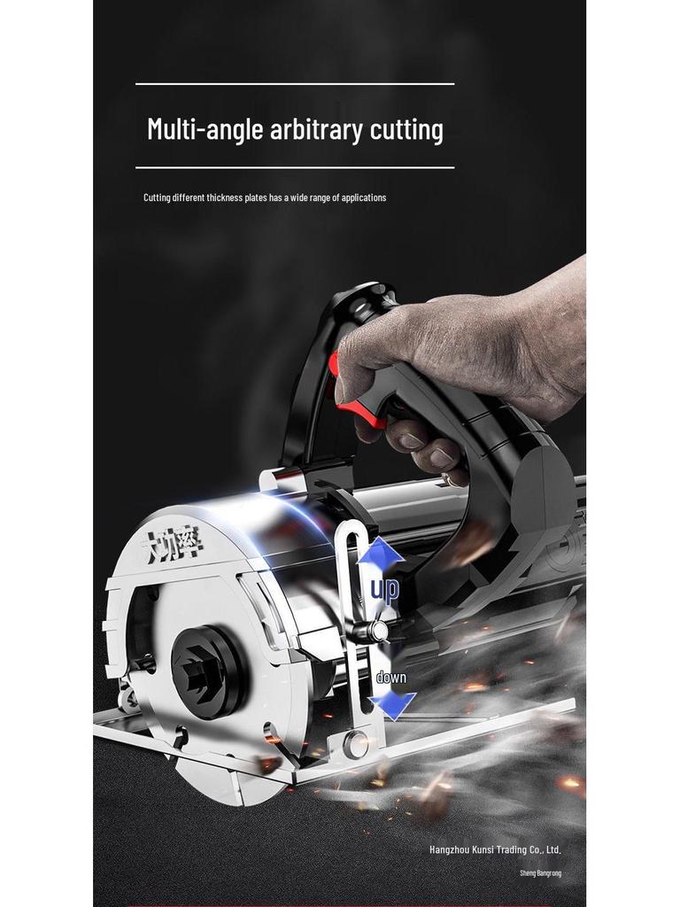 Multifunctional Handheld Cutting Machine: Marble, Stone, Tile & Wood Electric Saw