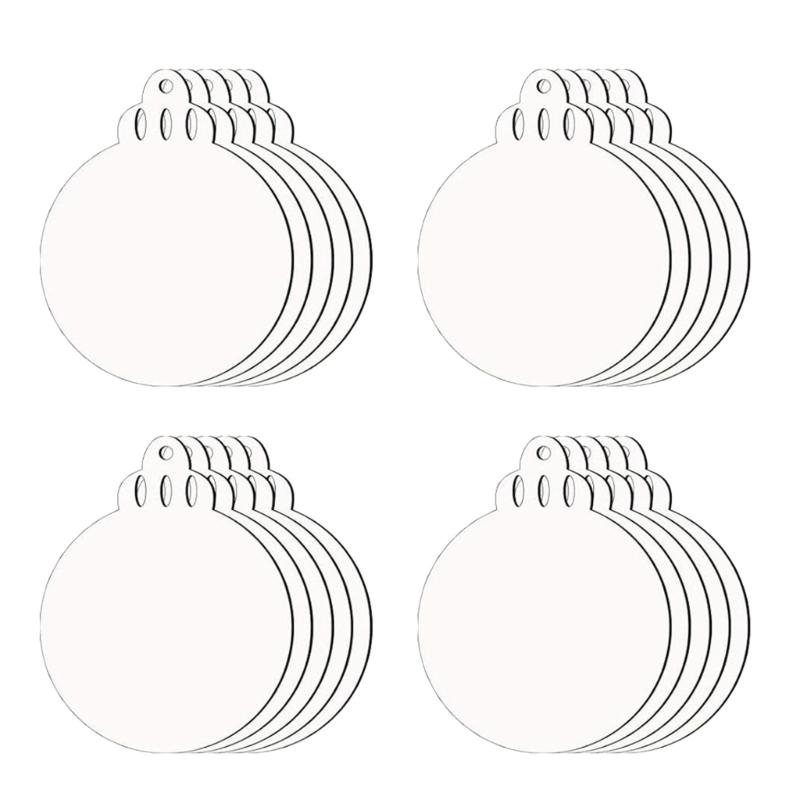 20 шт. Портативное акриловое рождественское украшение Практичный рождественский шарм Акриловое украшение для теплой праздничной атмосферы