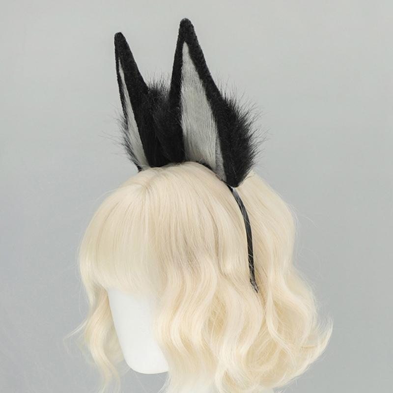 Animal Ears Headdress Soft Plush Hair Accessory Headwear For Cosplay Costume Party And Anime Theme Event