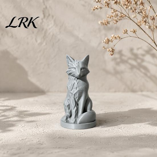 Современное Арт Украшение Геометрическая Граненная Фигурка Лисы, 3D Печатная Сидящая Статуэтка, Современная Скульптура Скульптура, Коллекционный Настольный Орнамент