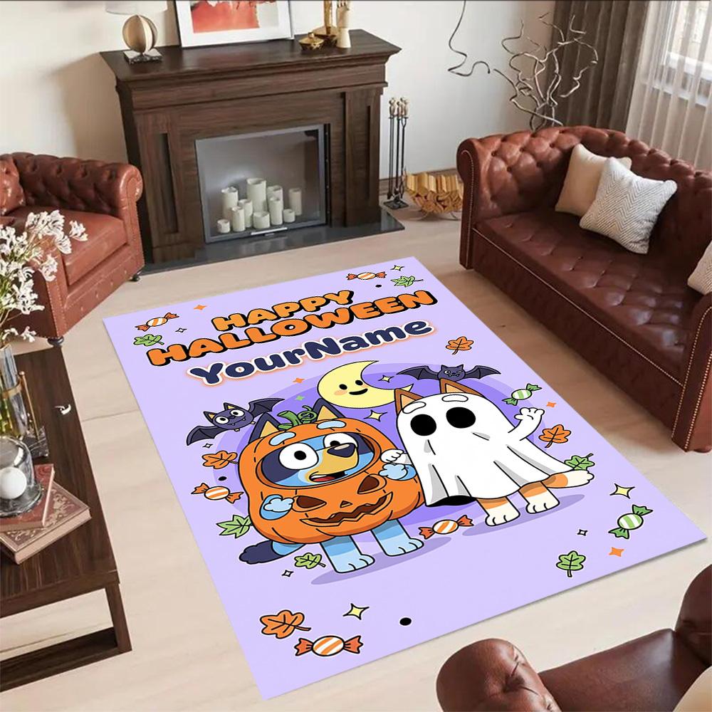 Bluey 153 Customize Your Name Floor Rug Office Rug Perfect for Entryway Bedrooms Kitchen Outdoor Antislip Carpet Office home decor