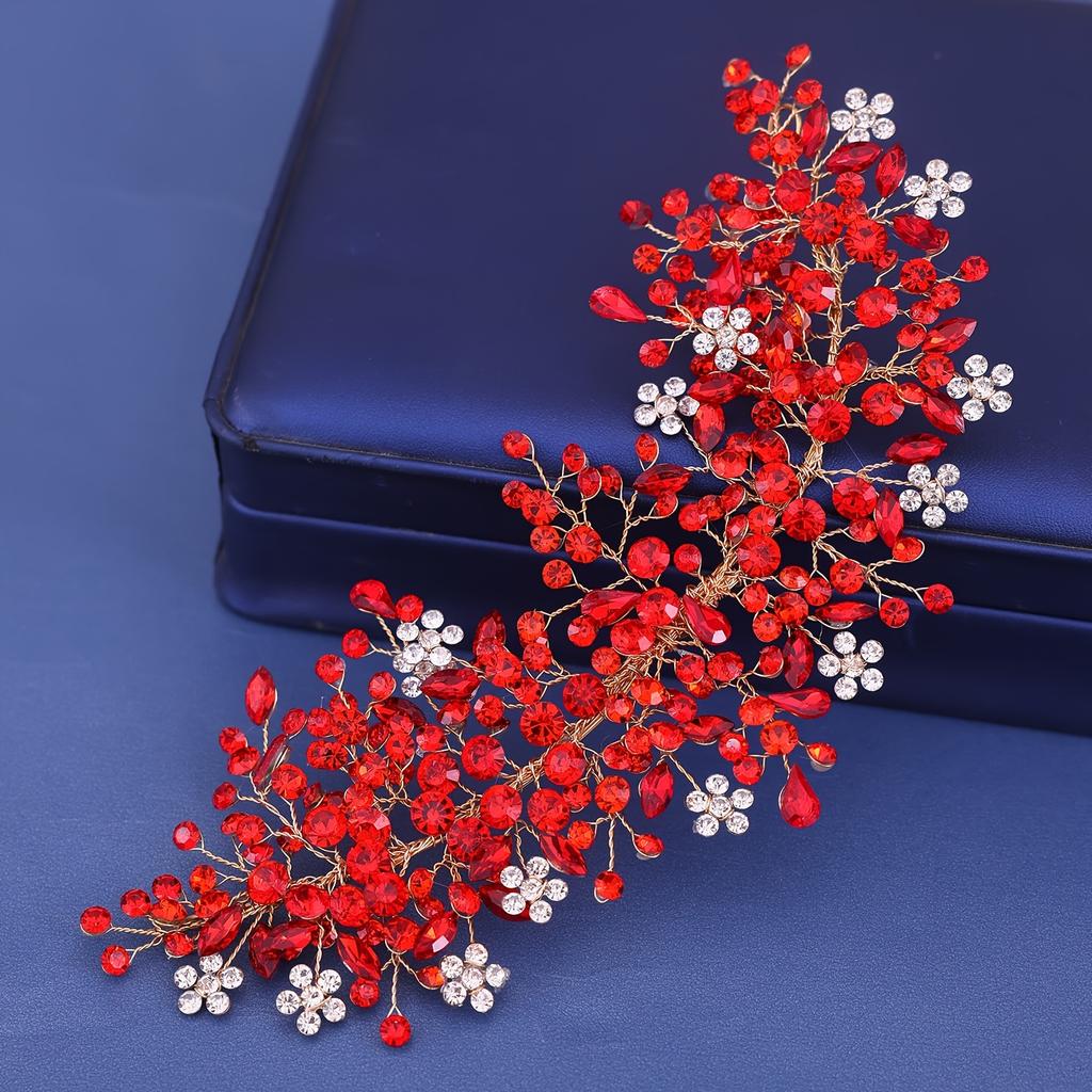 Rhinestone Head Piece Exquisite Head Jewelry Bridal Wedding Dress Up Hair Accessories