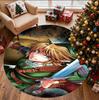 The Legend of Zelda Pattern Round Rug, Indoor/Outdoor Mat, for Picnic, Gameroom, Bedroom, Office, Living Room, Home Decor Carpet, Birthday Gift