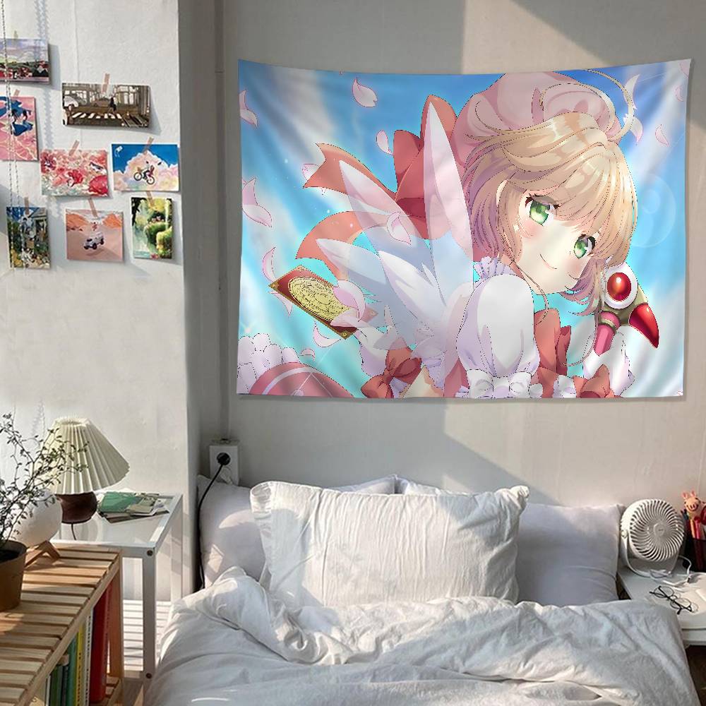 Аниме Cardcaptor Sakura Девочка Красочный Гобелен Настенный Бохо Гобелены Настенные Полотна Мандала