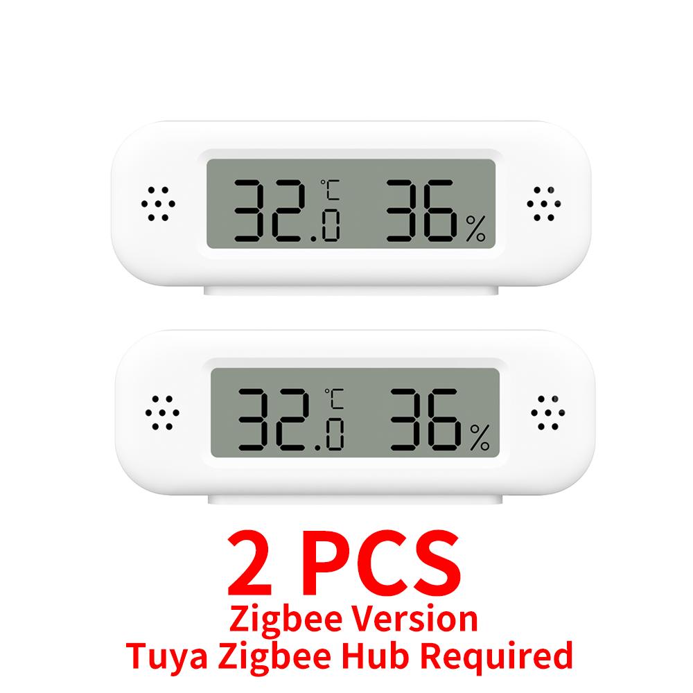 Tuya Zigbee 3.0 Temperature Humidity Sensor APP Remote Control Thermometer Hygrometer Work With SmartLife Alexa Zigbee2Mqtt ZHA