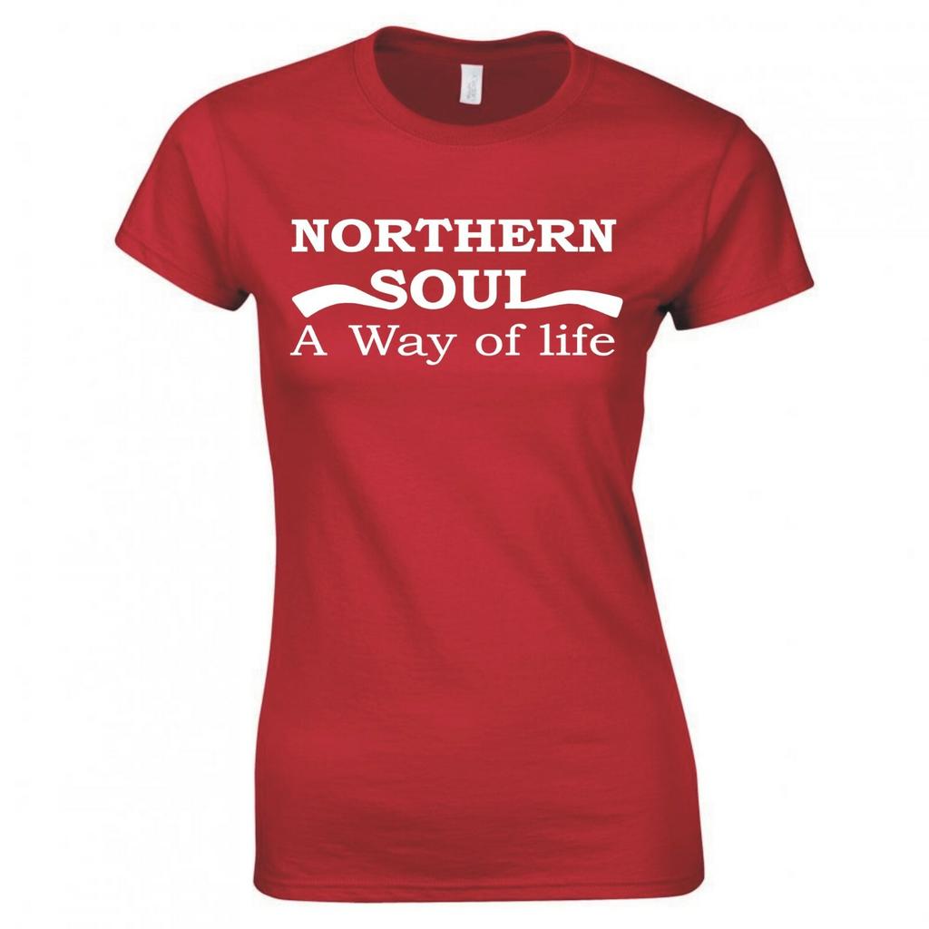 Northern Soul A Way Of Life Ladies Skinny Fit Tshirt
