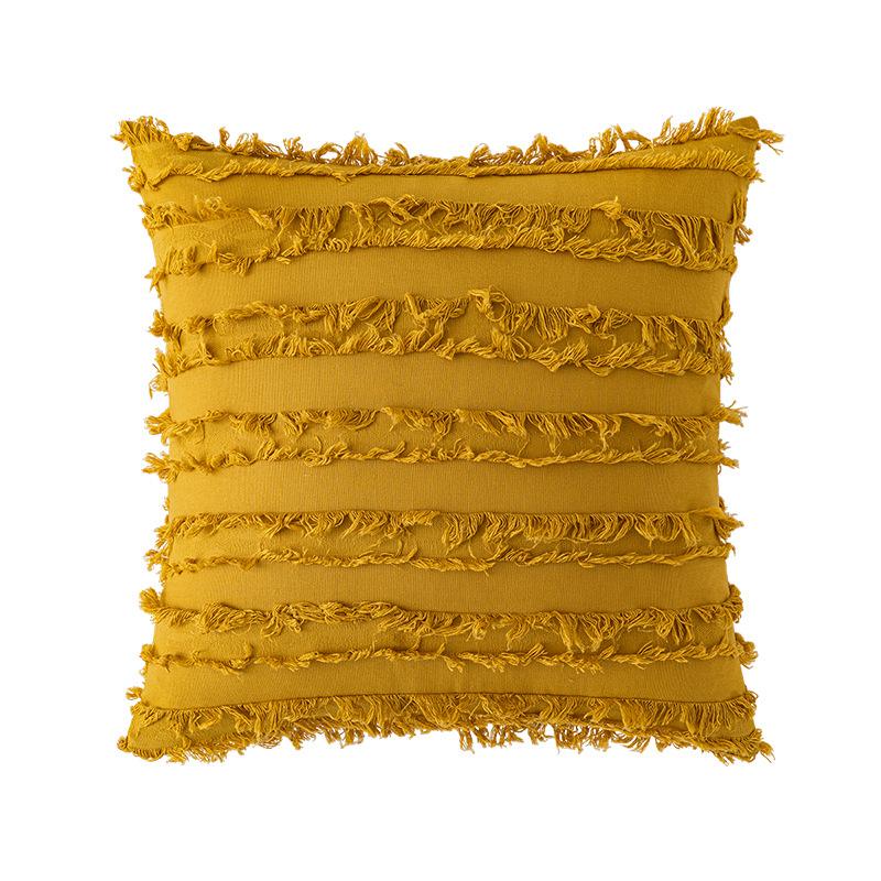 Наволочка из хлопка и льна в богемном стиле, без сердцевины, срезанные цветы, кисточки, чехол для диванной подушки