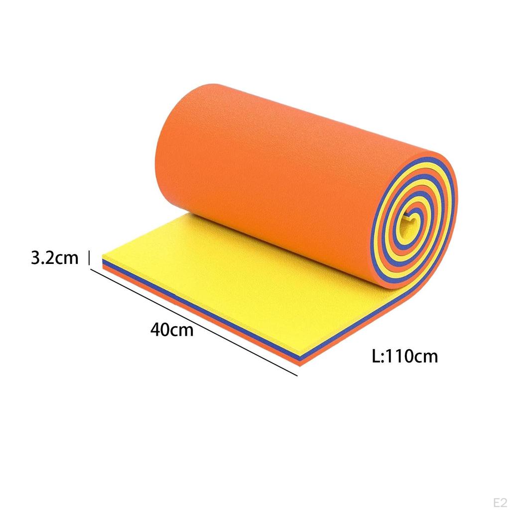 Коврик для воды с плавающей запятой, 3-слойный свернутый матрас для плота, дрейфующего матраса для наружного использования