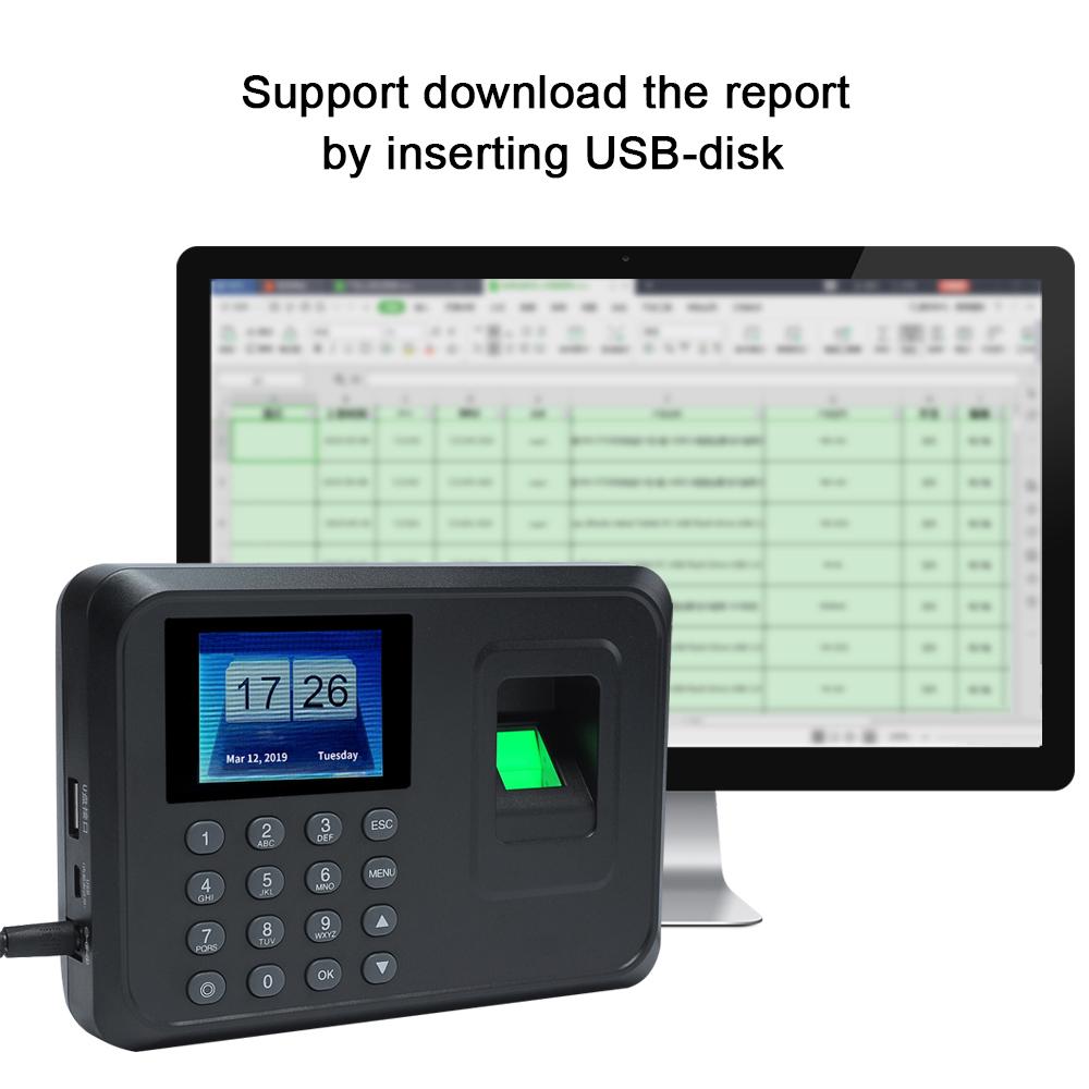 Интеллектуальная биометрическая машина учета рабочего времени с паролем по отпечатку пальца