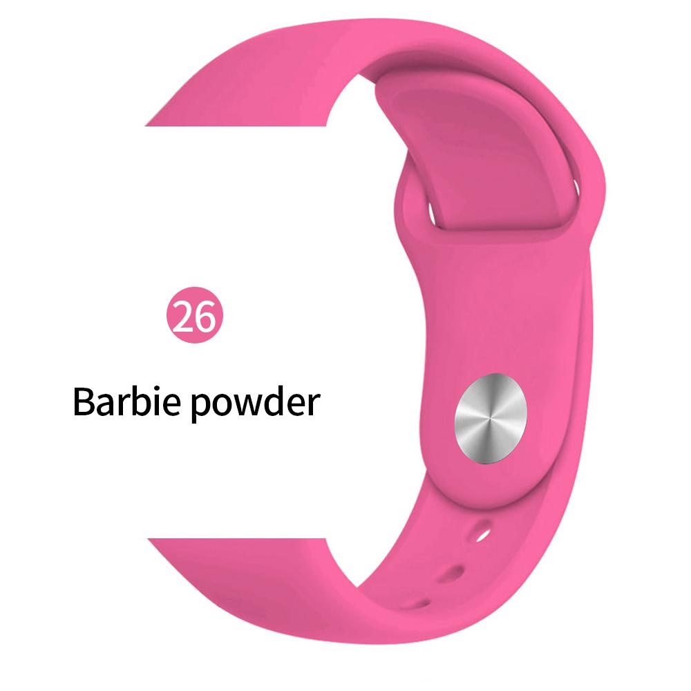 Мягкий спортивный силиконовый ремешок для часов Apple 4 3 2 1 38 мм 42 мм дышащий браслет для Iwatch Series 5 6 SE 40 мм 44 мм ремешок