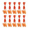 10 Pcs Anti Noise Bullet Type Earplugs Genuine Security Soundproof Earplugs With Lines