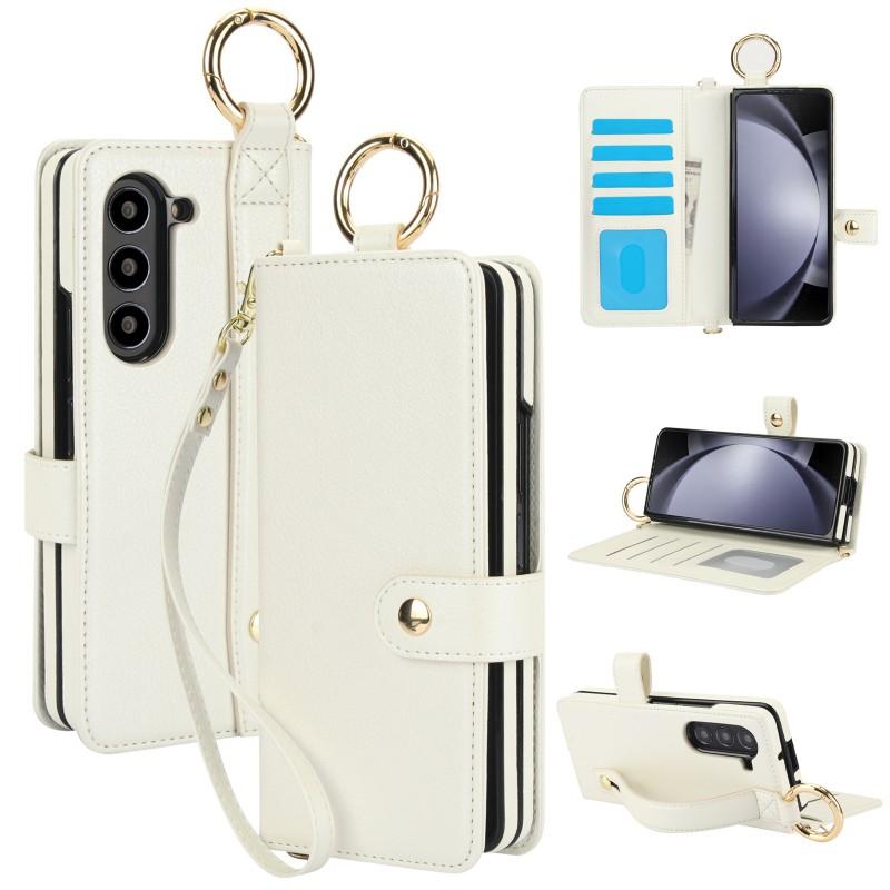 Flip Leather Case Galaxy Z Fold 6/5/4/3 Card Slot Pen Holder Business Protective Cover