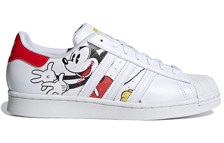 Superstar Disney x Superstar Adidas Originals 'Микки и Минни - Белый Ярко-красный' GW2248