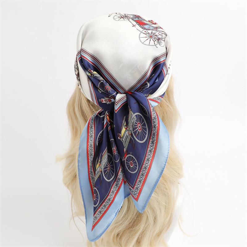 70 * 70cm New Silk Small Square Scarf For Women'S Neck Protection Professional Scarf Versatile Hair Tie Headscarf Scarf
