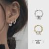 Изысканные круглые серьги из циркония: Модный корейский стиль для женщин 2021 года