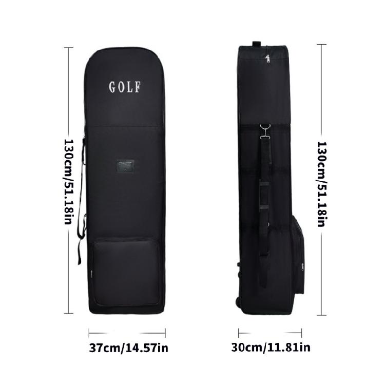 Golf Travel Bag Protector Light Weight Carrying Pouch Folding Zipper Golf Club Bag for Player Indoor Golfer Enduring