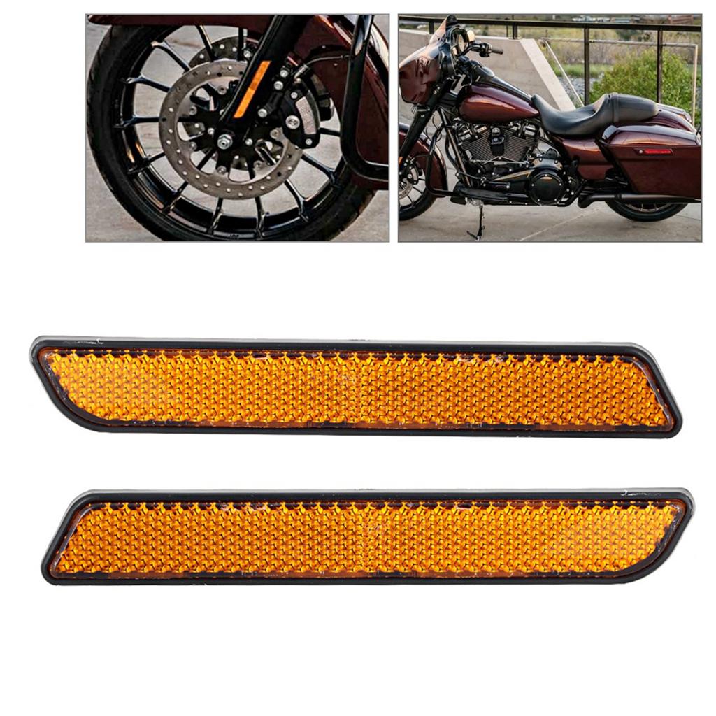 2 шт. Пластиковые мотоциклетные стоп-сигналы, габаритные огни, отражатели, аксессуары, желтые