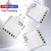6 Ports USB Type C Charger PD Fast Charging Adapter Quick Charge3.0 For iPhone Samsung Xiaomi Huawei Phone Wall Charger Plug