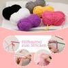 Crochet Hook Yarn Set for Beginners Crochet Kniting with Wool Yarn Blunt Hand Sewing Needles Stitch Marker for Crochet DIY