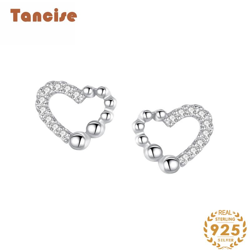 Tancise 925 Sterling Silver Zircon Earrings Drop Earrings For Women Wedding Party Gifts