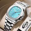 New Luxury Watch Men Business Waterproof Male Clock Luminous Date Stainless Steel Square Quartz Men Watch Reloj Hombre