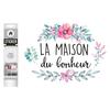[R3382] - Multicolored 'La Maison Du Bonheur' Sticker Sheet - 20x70 Cm