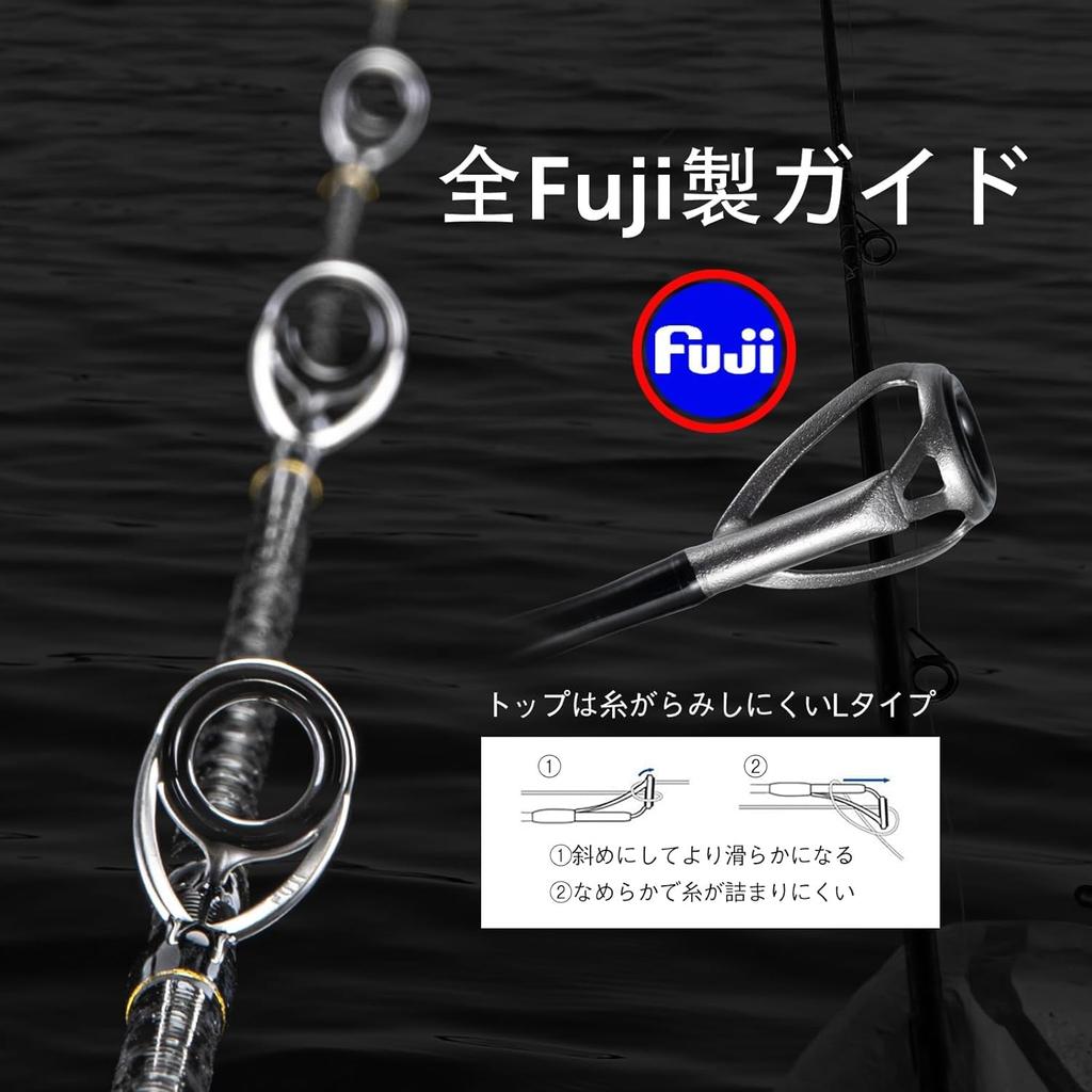 GOTURE Удилище для медленного джиггинга POLLUX со съемной рукояткой, удилище для джиггинга, цельная вершинка, морская рыбалка на приманку 632MLC 1,89 м/6,3 фута