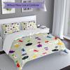 3pcs Pikmin pattern bedding set duvet cover set includes duvet cover &pillowcases, perfect all season bedroom decoration & gift