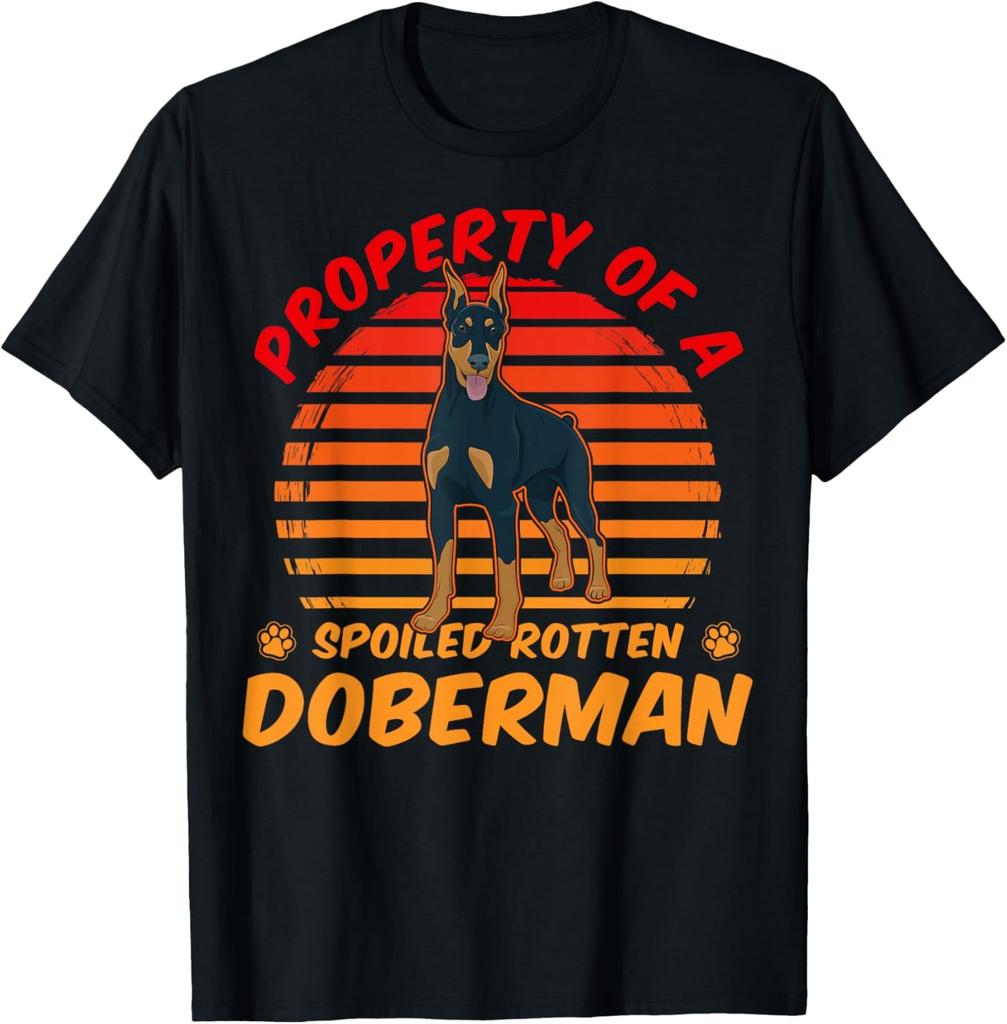 Property of a Spoiled Rotten Doberman Dog Funny Saying T-Shirt