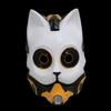 Punk Cat Mask For Halloween Party With Resin Material And Fun Costume Accessory For Cosplay Events