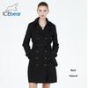 ICEbear 2023 женская осенняя ветровка с лацканами, модный двубортный женский плащ, модная женская одежда GWF20023D