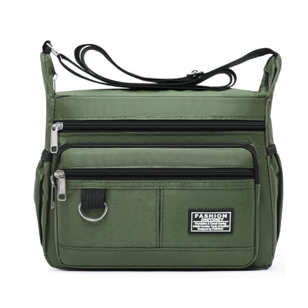 Водонепроницаемая мужская деловая сумка большой емкости из ткани Оксфорд, модная мужская сумка через плечо, мужская