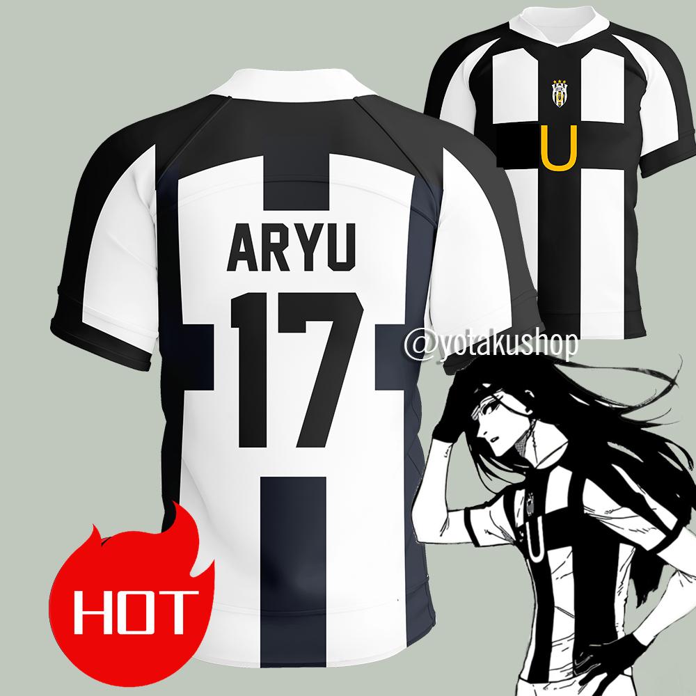 2025 Blue Lock Ubers Футболка с V-образным вырезом Косплей Униформа Barou Aiku Lorenzo Футболка Унисекс Uber Уличная Одежда Топы