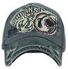 WHITE FANG Hat Vintage Damaged Cap Shark Shark Jaws Patch CA412 Men's (04 Coffee)