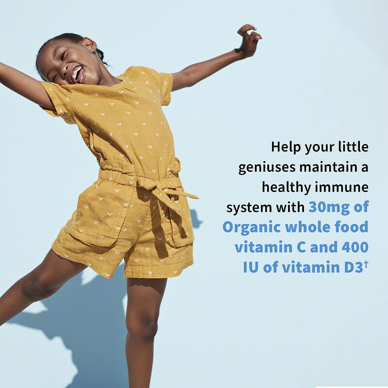 Dr. Formulated Probiotics, Organic Kids + Probiotics + Vitamins C & D, Tasty Organic Berry Cherry, 30 Yummy Chewables